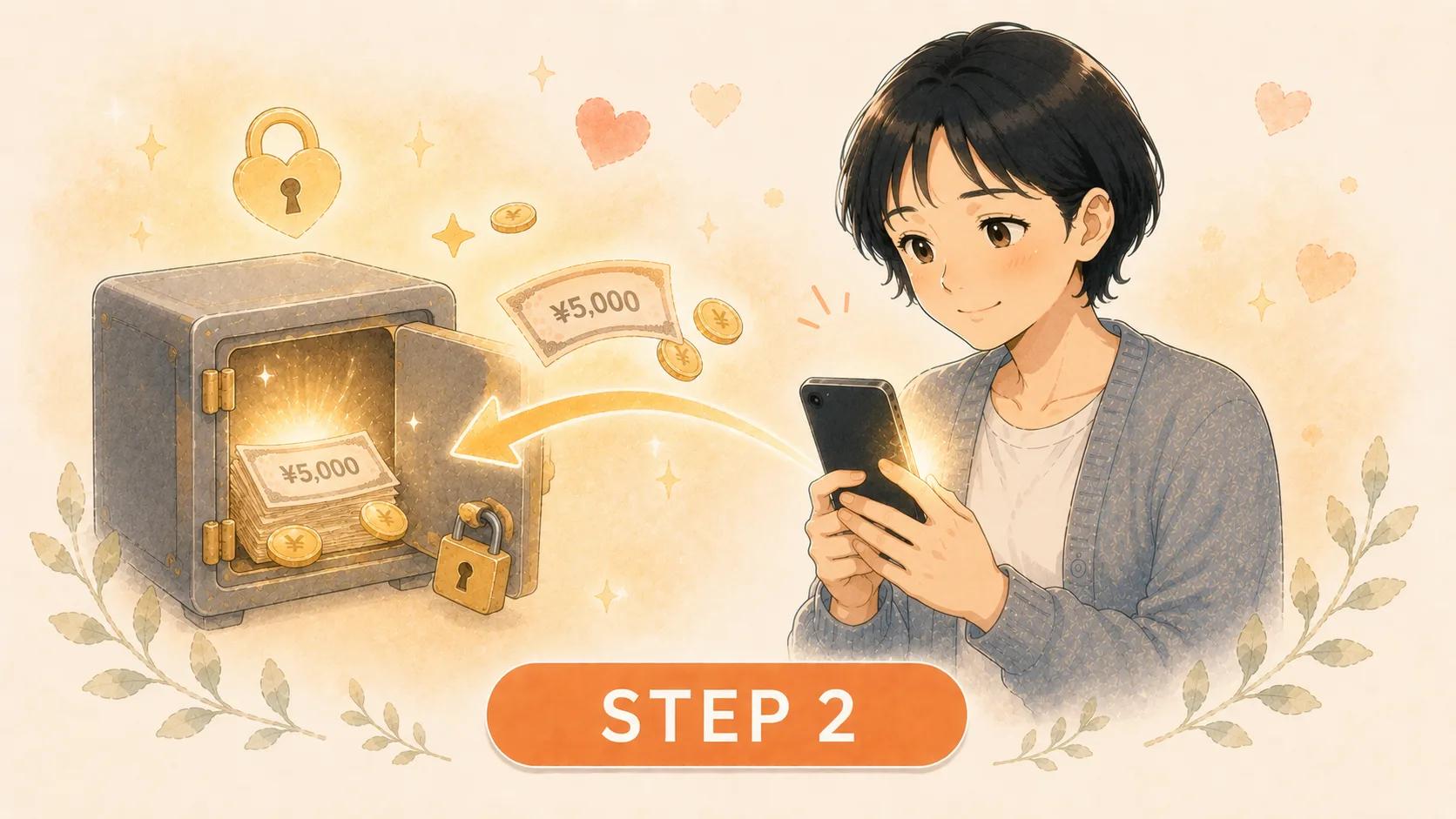 STEP 2：応援金を預ける — 本気を担保するために金額を供託